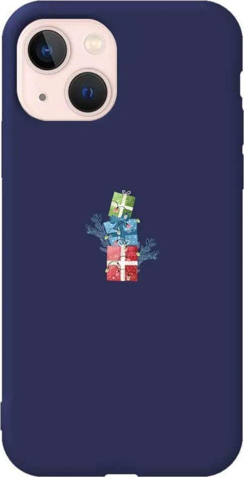 iPhone 13 Lacivert Renkli Silikon Telefon Kılıfı - Much More Gift