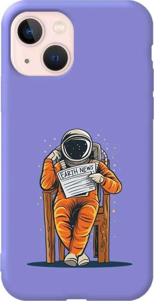 iPhone 13 Lila Renkli Silikon Telefon Kılıfı - Earth News