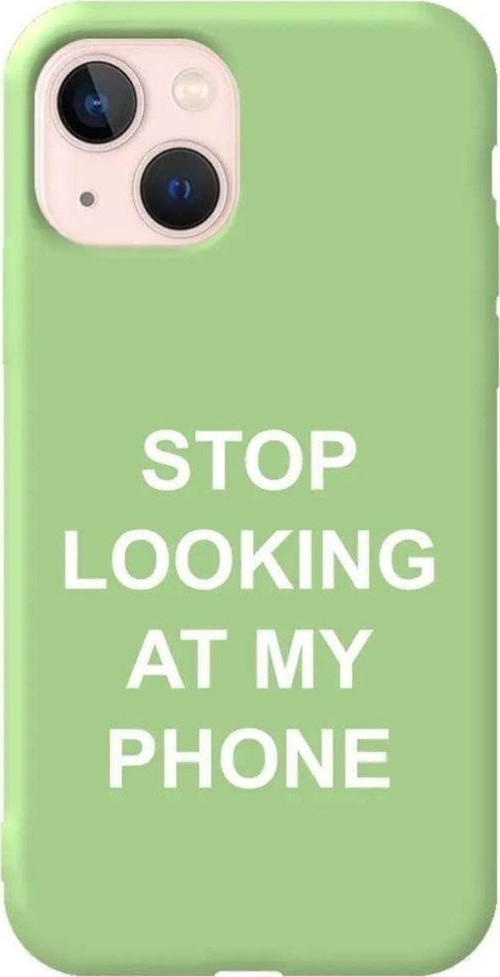 İphone 13 Mini Açik Yesil Renkli Silikon Telefon Kılıfı - Stop Looking
