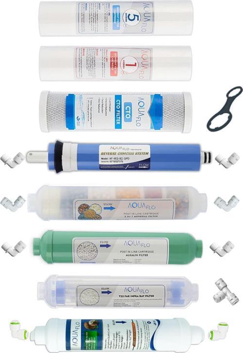 Açık Kasa Su Arıtma Cihazı 12li Filtresi AquaFlo Membran Set