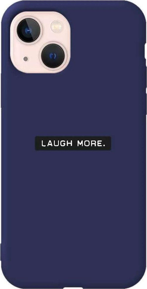 İphone 13 Mini Lacivert Renkli Silikon Telefon Kılıfı - Laugh More