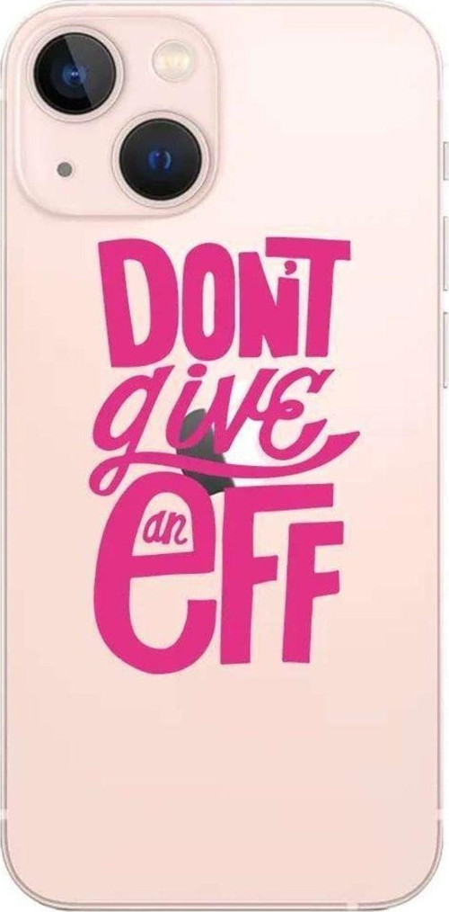 İphone 13 Mini Seffaf Telefon Kılıfı - Don't Give