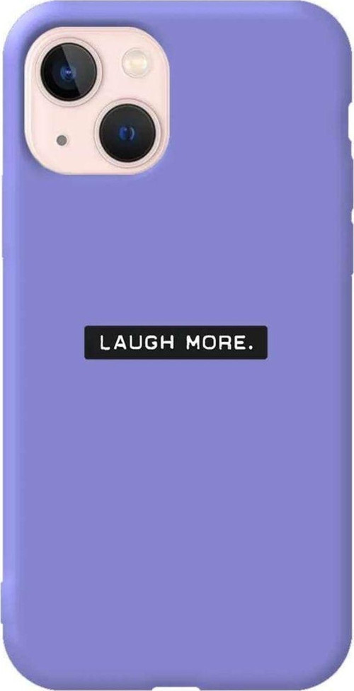 İphone 13 Mini Lila Renkli Silikon Telefon Kılıfı - Laugh More