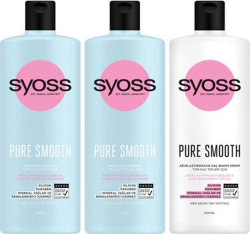 Pure Smooth Mıcellar Şampuan 500 Ml X2 + Agırl. Sac Kremi