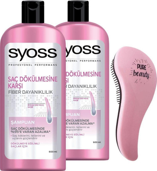 Saç Dökülmesine Karşı Şampuan 550Ml X2 Adet + Saç Fırçası