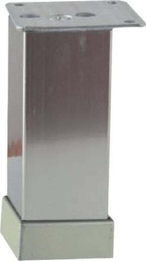 EROĞLU 40X40 ALÜMİNYUM DÜZ KARE AYAK İNOX 12 CM