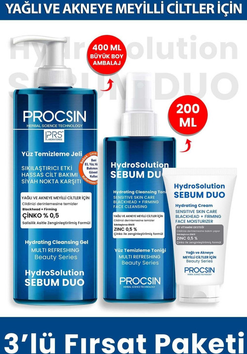 Hydrosolution Krem + Jel + Tonik Paketi
