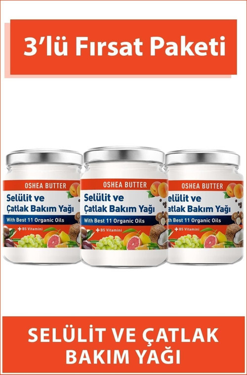 Oshea Selülit Ve Çatlak Jeli Üçlü Paket