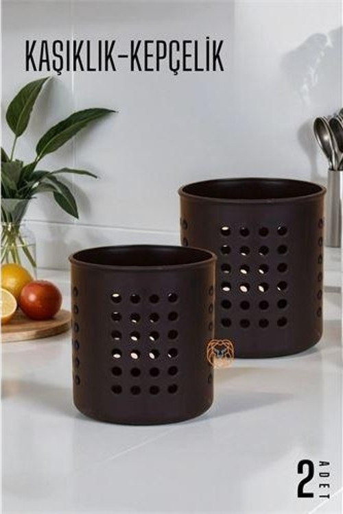 Kaşıklık Organizer 2 li SET SİYAH C.Bindschedler Design