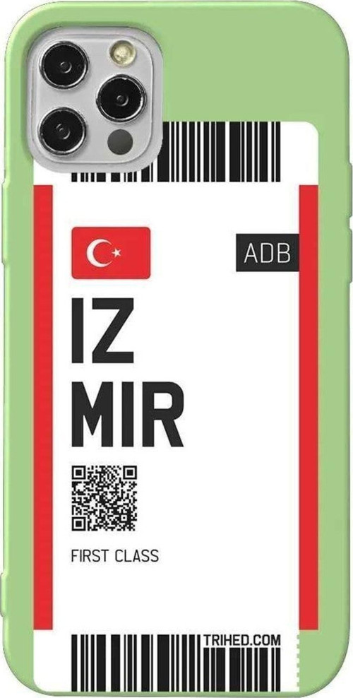 iPhone 13 Pro Açık Yeşil Renkli Silikon Telefon Kılıfı - Izmir Bileti