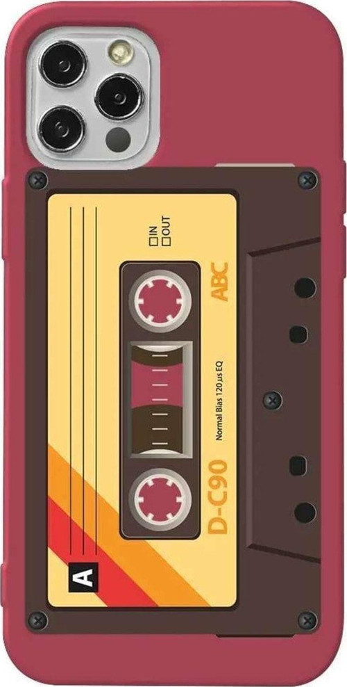 iPhone 13 Pro Bordo Renkli Silikon Telefon Kılıfı - Awesome Kaset