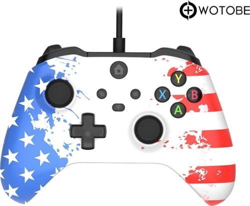 Xbox One Kablolu Turbo Fonksiyonlu Çift Titreşimli Oyun Kolu Joystick Gamepad