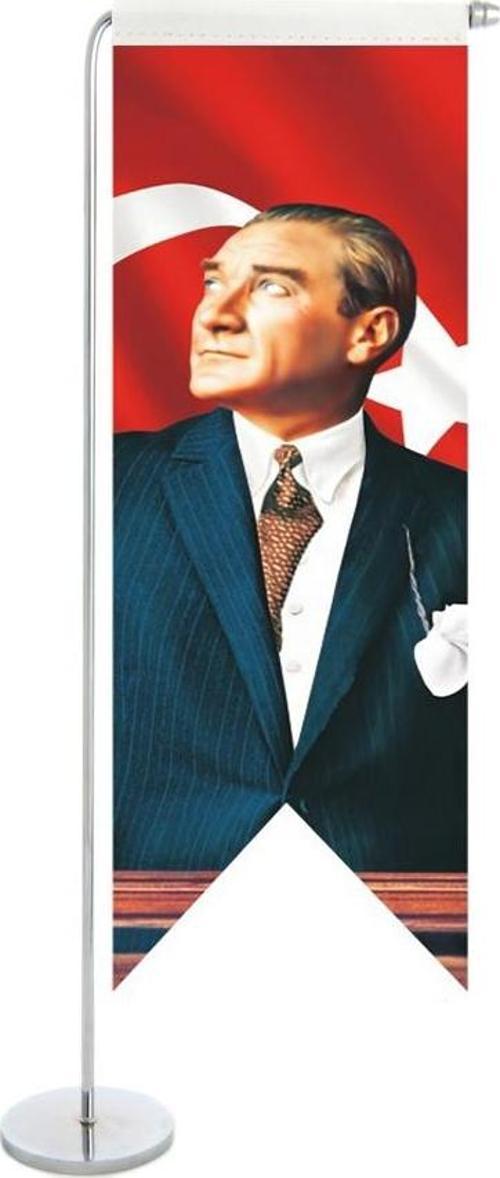 Kırlangıç Atatürk masa bayrağı (10'luk)