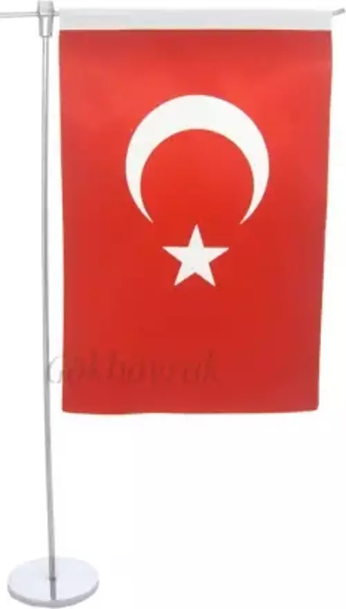 L-Tipi Türk Masa Bayrağı (15 lik )
