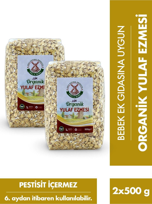 2'li Organik Yulaf Ezmesi 500 g
