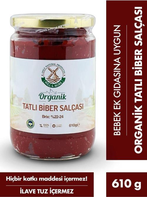 Organik Tuzsuz Tatlı Biber Salçası 610 g