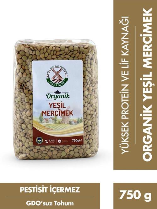 Organik Yeşil Mercimek 750 g