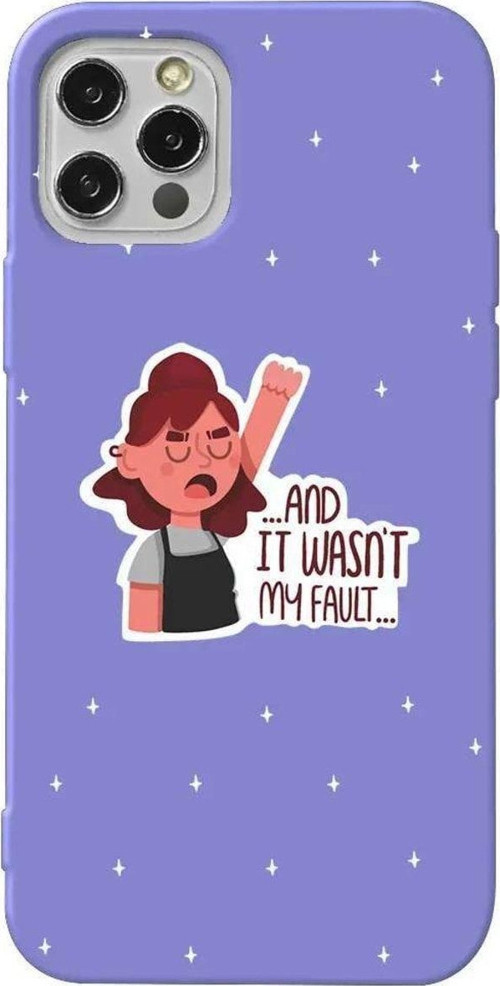 iPhone 13 Pro Lila Renkli Silikon Telefon Kılıfı - My Fault