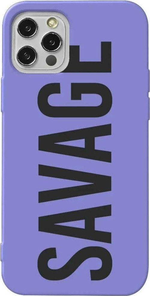 iPhone 13 Pro Lila Renkli Silikon Telefon Kılıfı - Savage