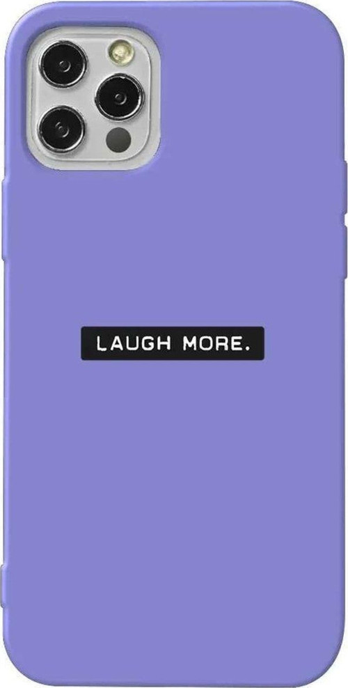 iPhone 13 Pro Lila Renkli Silikon Telefon Kılıfı - Laugh More