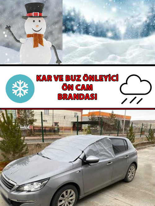 FIAT EGEA ölçülerine Uyumlu Ön Cam Kar ve Buz brandası