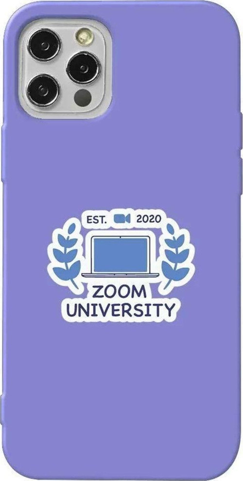 iPhone 13 Pro Lila Renkli Silikon Telefon Kılıfı - Zoom Üniversitesi