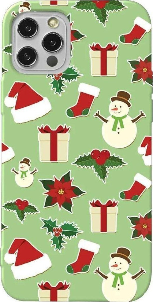 İphone 13 Pro Max Açik Yesil Renkli Silikon Telefon Kılıfı - Just Xmas