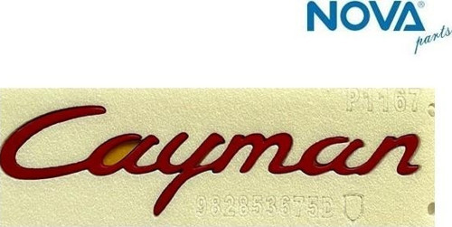 982853675D Yazı Cayman Kırmızı Porsche