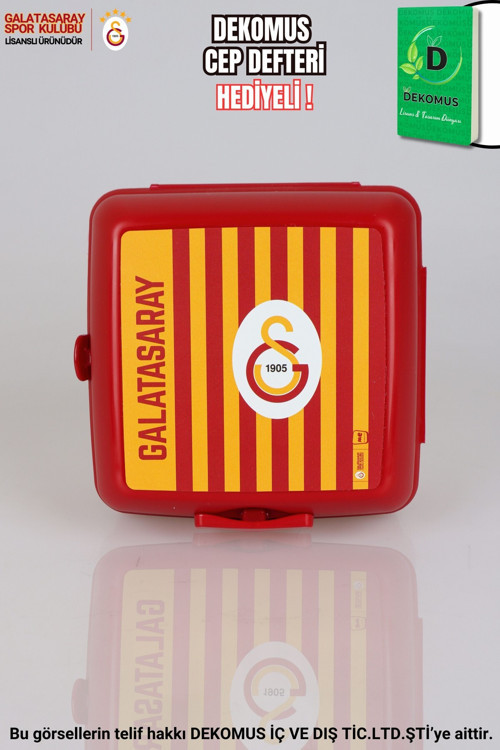 DEKOMUS İLE YENİ SEZON LİSANSLI GALATASARAY ÇİZGİLİ 2 KATLI BESLENME KUTUSU / LUNCH BOX