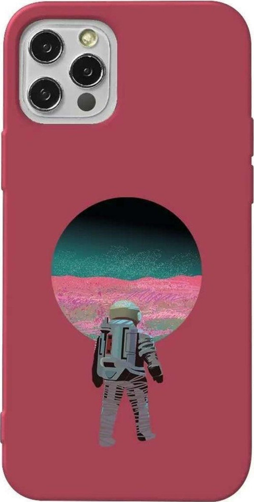 İphone 13 Pro Max Bordo Renkli Silikon Telefon Kılıfı - Evden Uzakta