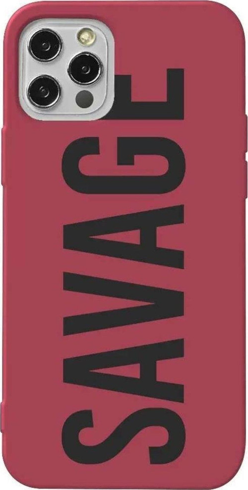İphone 13 Pro Max Bordo Renkli Silikon Telefon Kılıfı - Savage