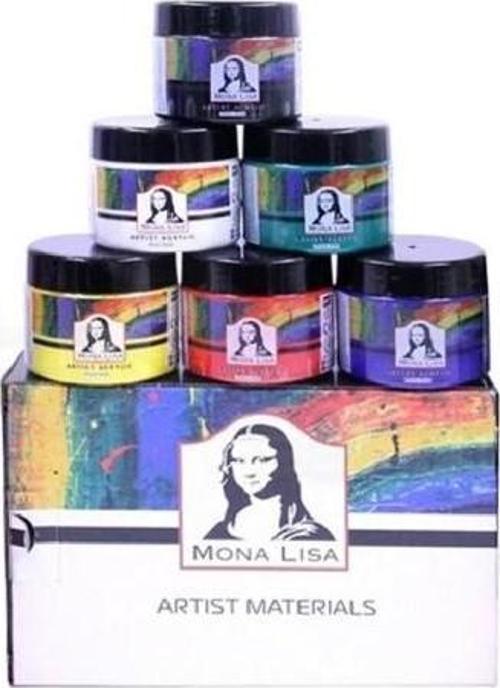 AKRILIK BOYA MONALISA 6 LI ANA RENK 125 ML MA125-X6-1