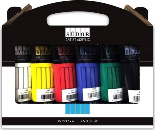 AKRILIK BOYA 6x75 ML TÜP MA075-X6