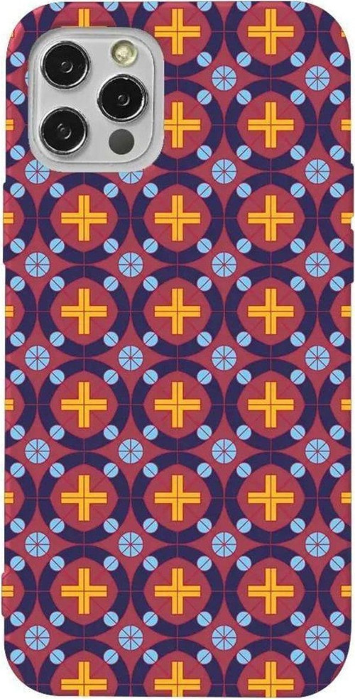 İphone 13 Pro Max Bordo Renkli Silikon Telefon Kılıfı - Ottomans Tiles