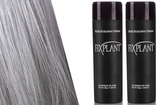 Saç Dolgunlaştırıcı 2 Şişe Topik 56 Gr. | Seyrek Saçlar Için Saç Tozu | Saç Fiberi - GRİ