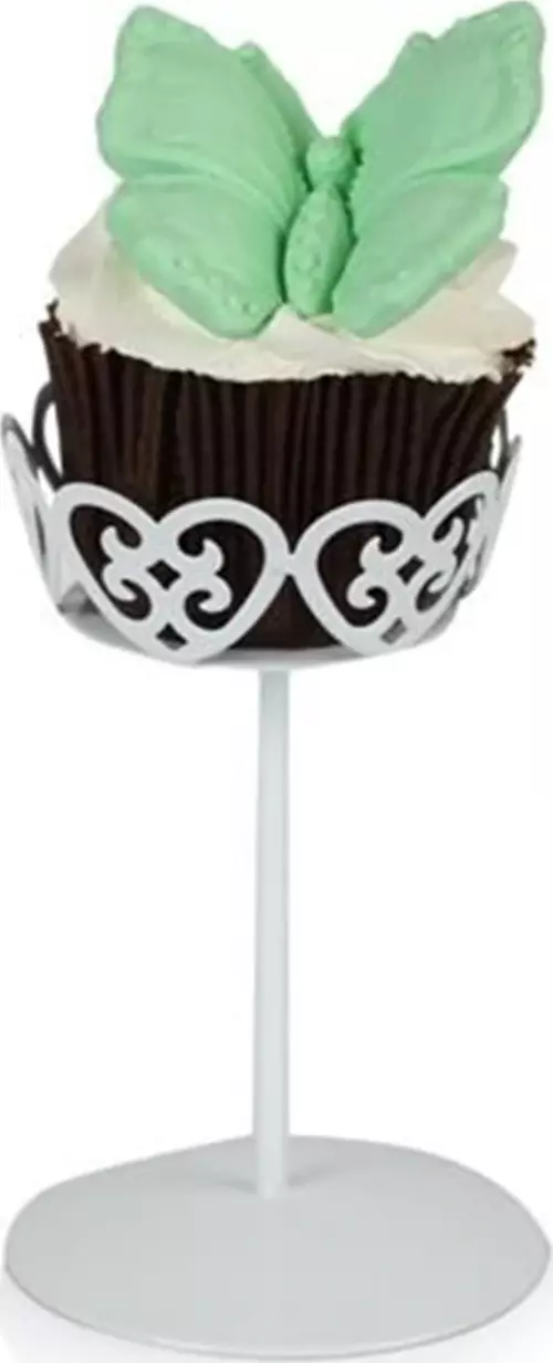 METAL CUPCAKE STANDI BEYAZ