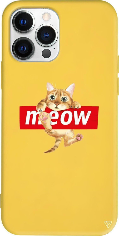 İphone 13 Pro Max Sari Renkli Silikon Telefon Kılıfı - Meov