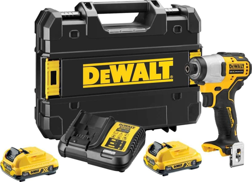 12V 2.0AH Kömürsüz Çift Akülü Darbeli Vidalama Makinesi - DCF801D2-QW