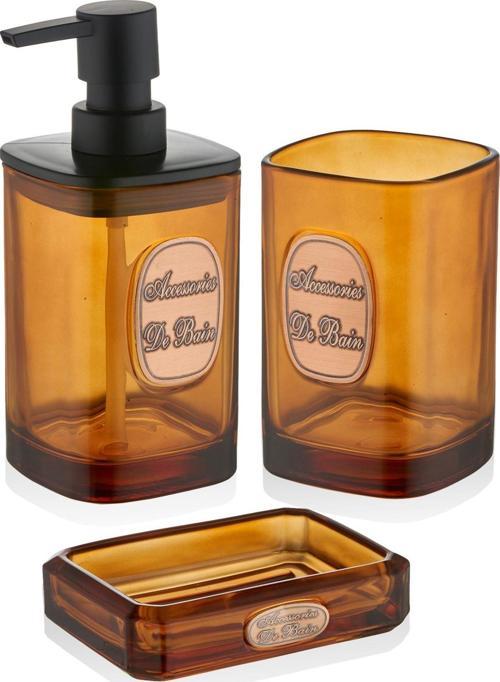 Globe Banyo Seti 3 Parça Amber 330 ml BNY0029