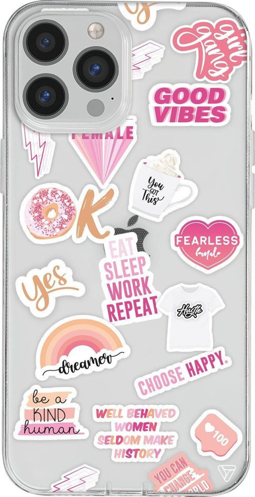 İphone 13 Pro Max Seffaf Telefon Kılıfı - Female Sticker