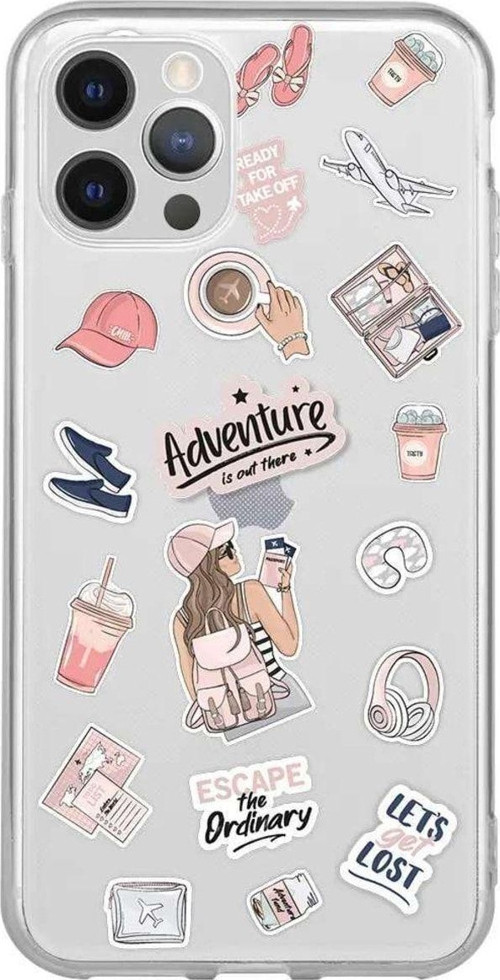 İphone 13 Pro Max Seffaf Telefon Kılıfı - Adventure