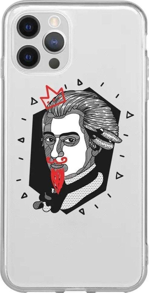 İphone 13 Pro Max Seffaf Telefon Kılıfı - Amadeus Mozart