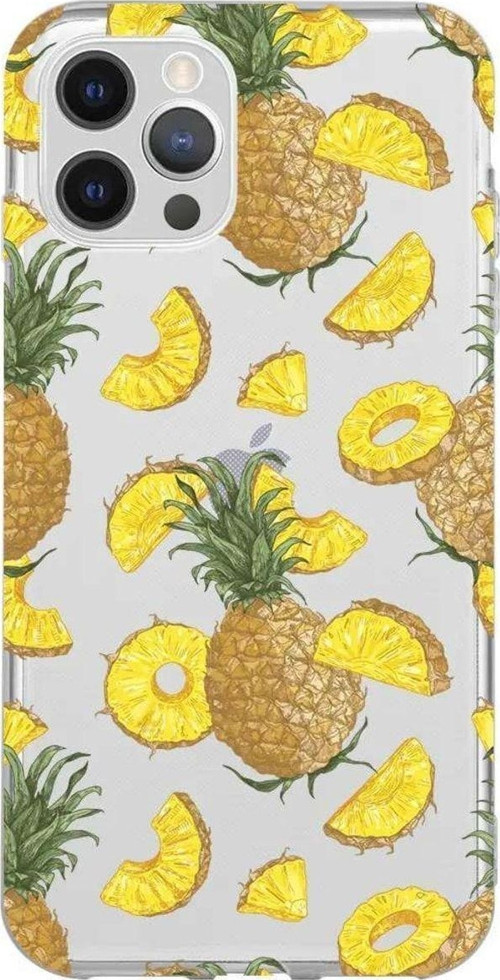 İphone 13 Pro Max Seffaf Telefon Kılıfı - Ananas Dilimleri