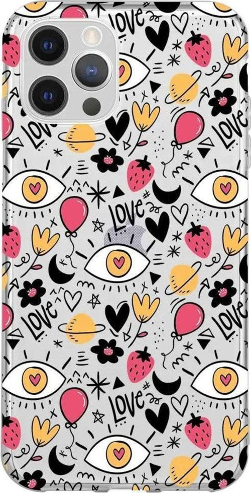 İphone 13 Pro Max Seffaf Telefon Kılıfı - Punk Love