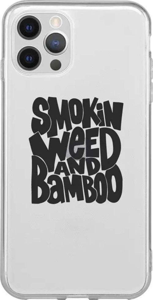 İphone 13 Pro Max Seffaf Telefon Kılıfı - Smokin Weed