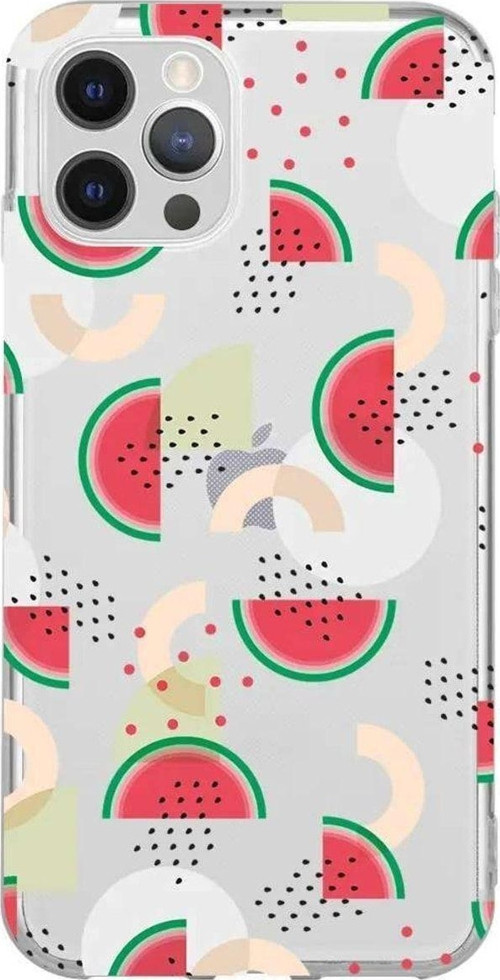 İphone 13 Pro Max Seffaf Telefon Kılıfı - Karpuz Pattern