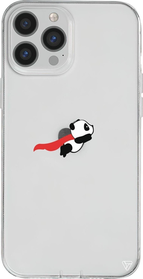 İphone 13 Pro Max Seffaf Telefon Kılıfı - Uçan Panda