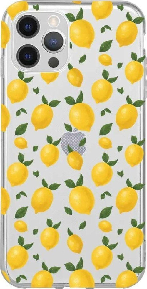 İphone 13 Pro Max Seffaf Telefon Kılıfı - Limon