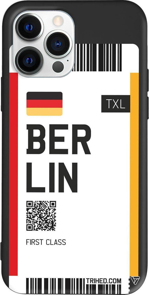 İphone 13 Pro Max Siyah Renkli Silikon Telefon Kılıfı - Berlin Bileti