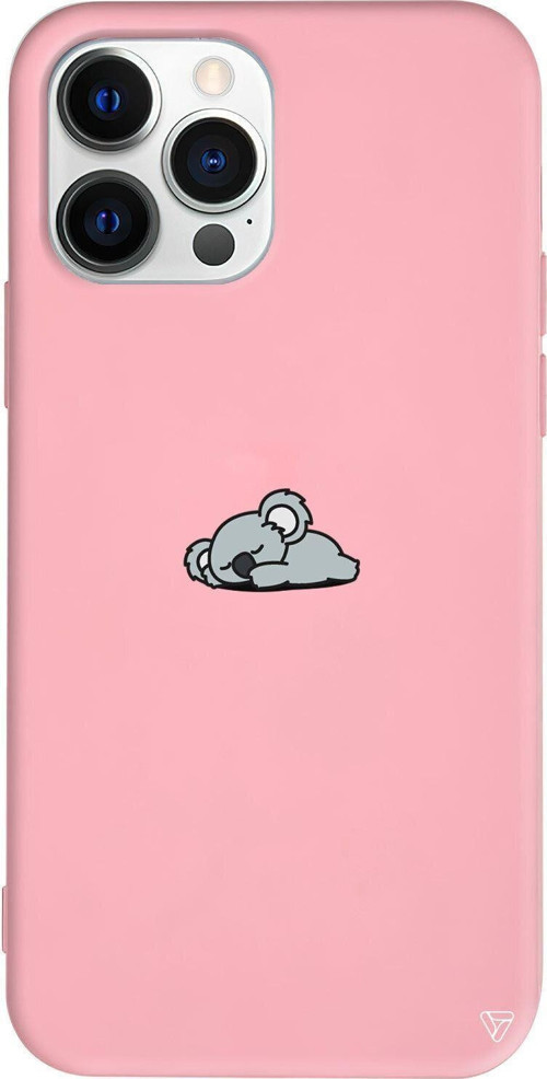 iPhone 13 Pro Pembe Renkli Silikon Telefon Kılıfı - Koala